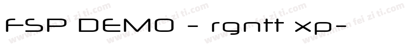 FSP DEMO - rgntt xp字体转换